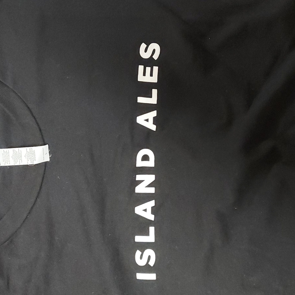 Inu Island Ales Brewery t-shirt from Hawaii, Black, large